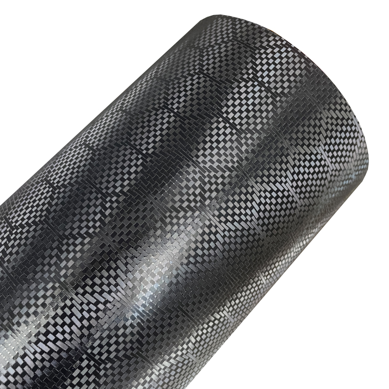 Crepe Pan Carbon - Rouleau de film vinyle carbone noir