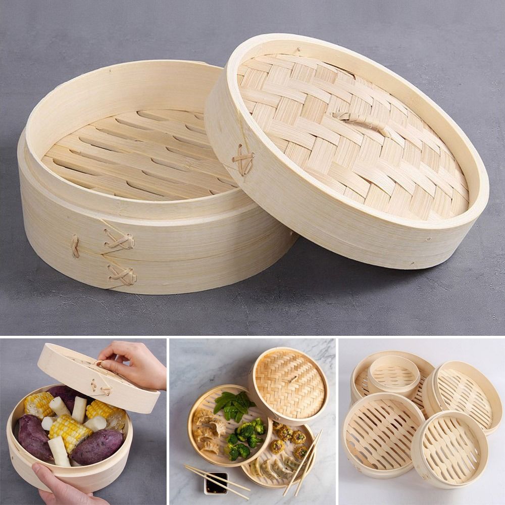Bao Steamer Bamboo - Panier vapeur chinois en bambou avec