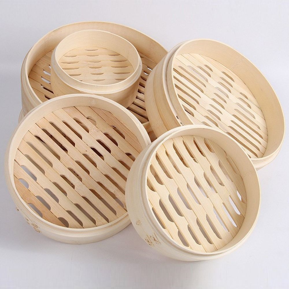 Bao Steamer Bamboo - Cuiseur vapeur chinois en bambou avec
