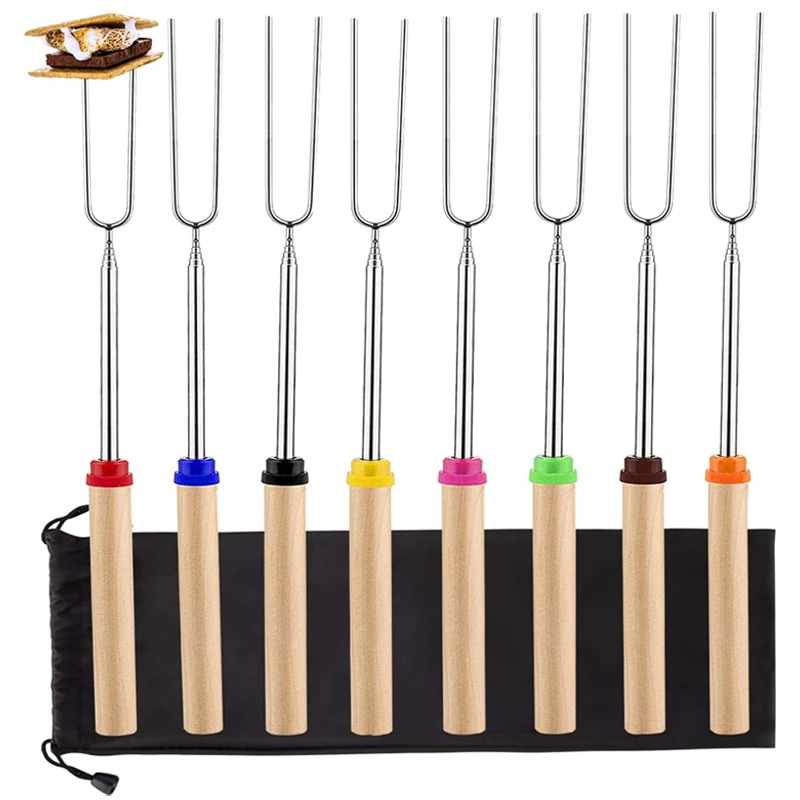 Hot Dog Press - 8 brochettes de barbecue en acier