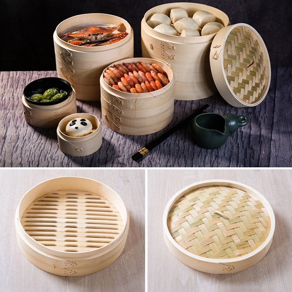 Bao Steamer Bamboo - Panier vapeur chinois en bambou pour
