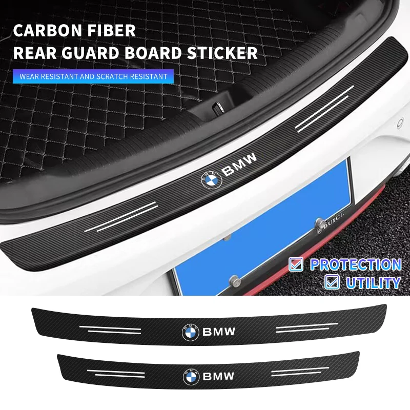 Crepe Pan Carbon - Autocollant de protection de pare-chocs arrière