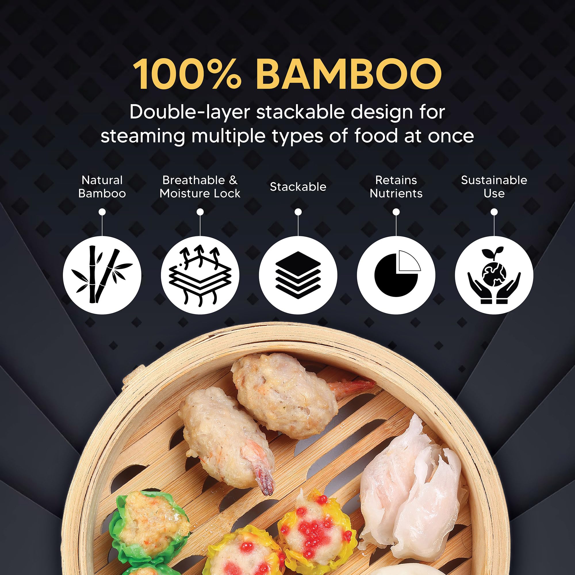 Cuiseur vapeur alimentaire en  - Bao Steamer Bamboo avis et prix