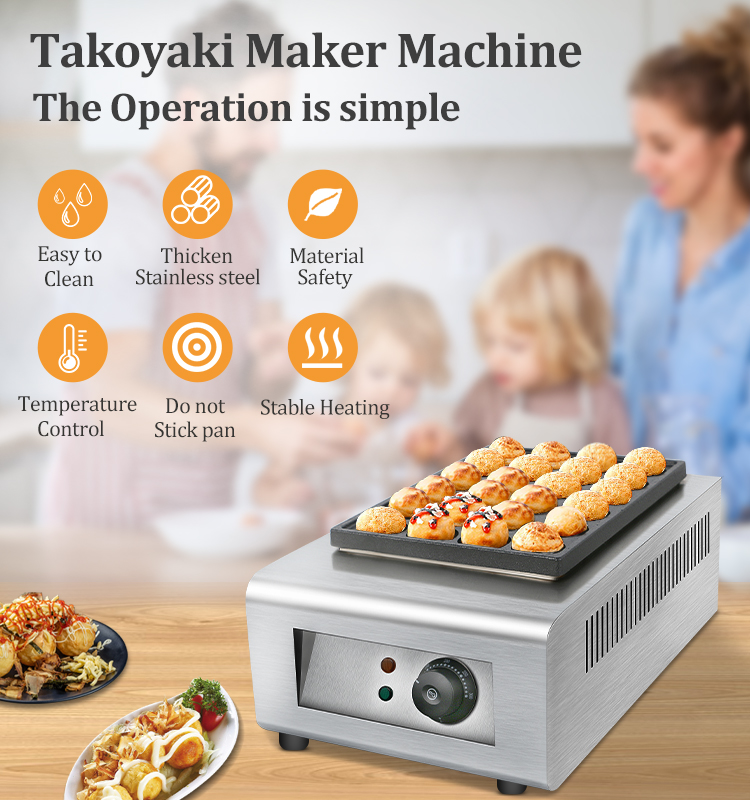 Machine électrique commerciale - Takoyaki Grill Plate avis et prix