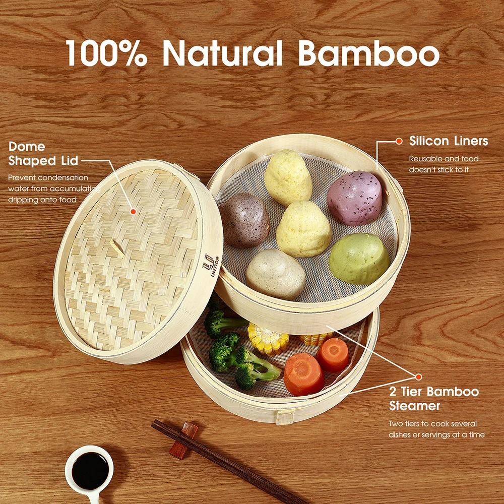 Mir à vapeur en bambou avec co - Bao Steamer Bamboo avis et prix