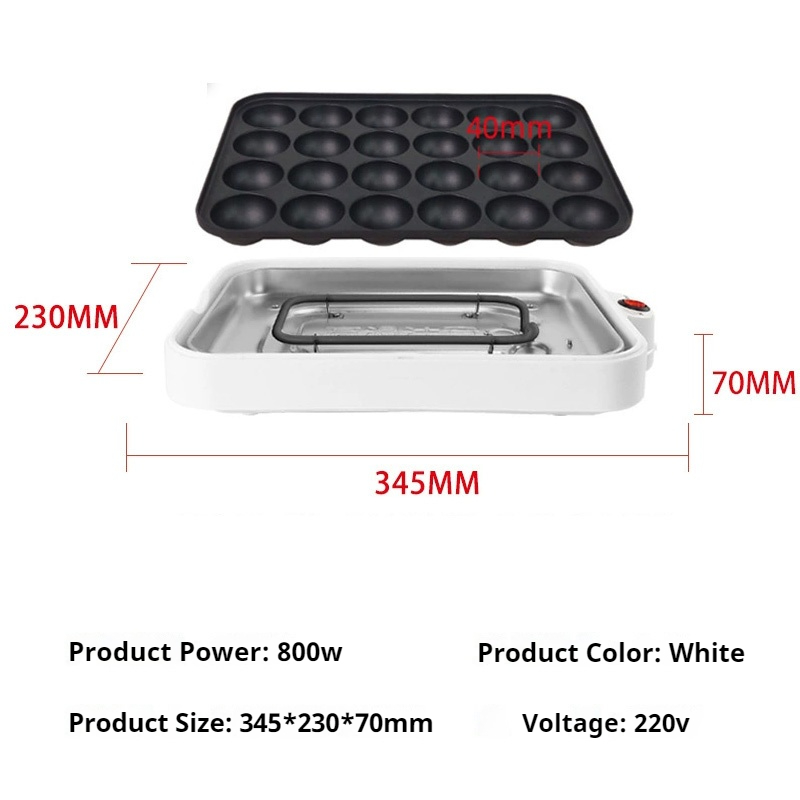 Machine de cuisson électrique  - Takoyaki Grill Plate avis et prix