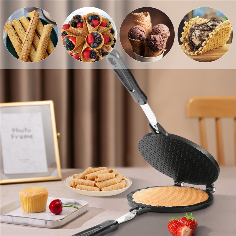 Gaufrier antiadhésif 22cm, rou - Egg Waffle Pan avis et prix