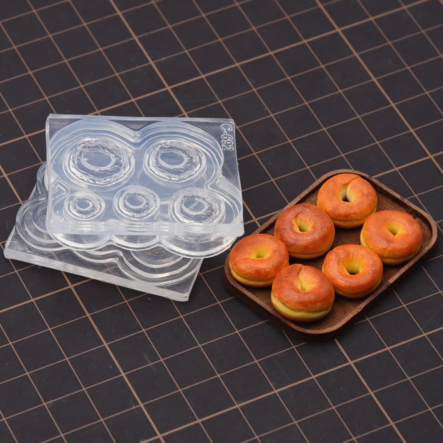 Mini pain de Bagel 3D en argil - Donut Mold Silicone avis et prix